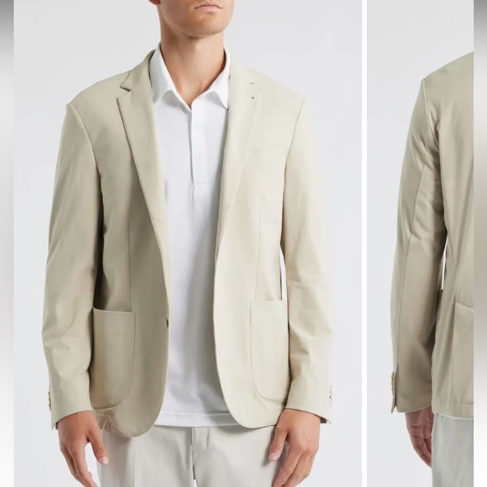 Scott Barber Sono Travel Sport Coat Khaki NWT!